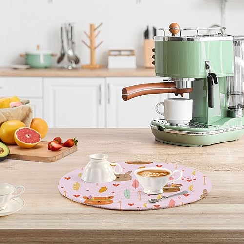 Miniatura 6 de 3 Pcs Trivet Table Runner Bohemian Boho Style Cute Cartoon Animals for Hot Dishes 15in Cotton Thread Weave Heat Resistant Hotpads for Stove Kitchen