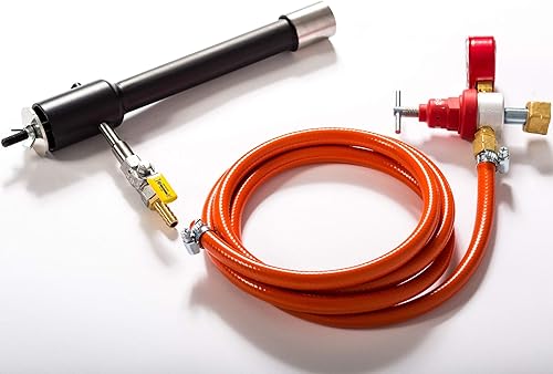 Miniatura 4 de DEVIL-FORGE Quemador de gas DFP (80.000 BTU), válvula de bola de gas, estrangulador de aire, Horno de forja de propano Fundición Horno Raku Horno