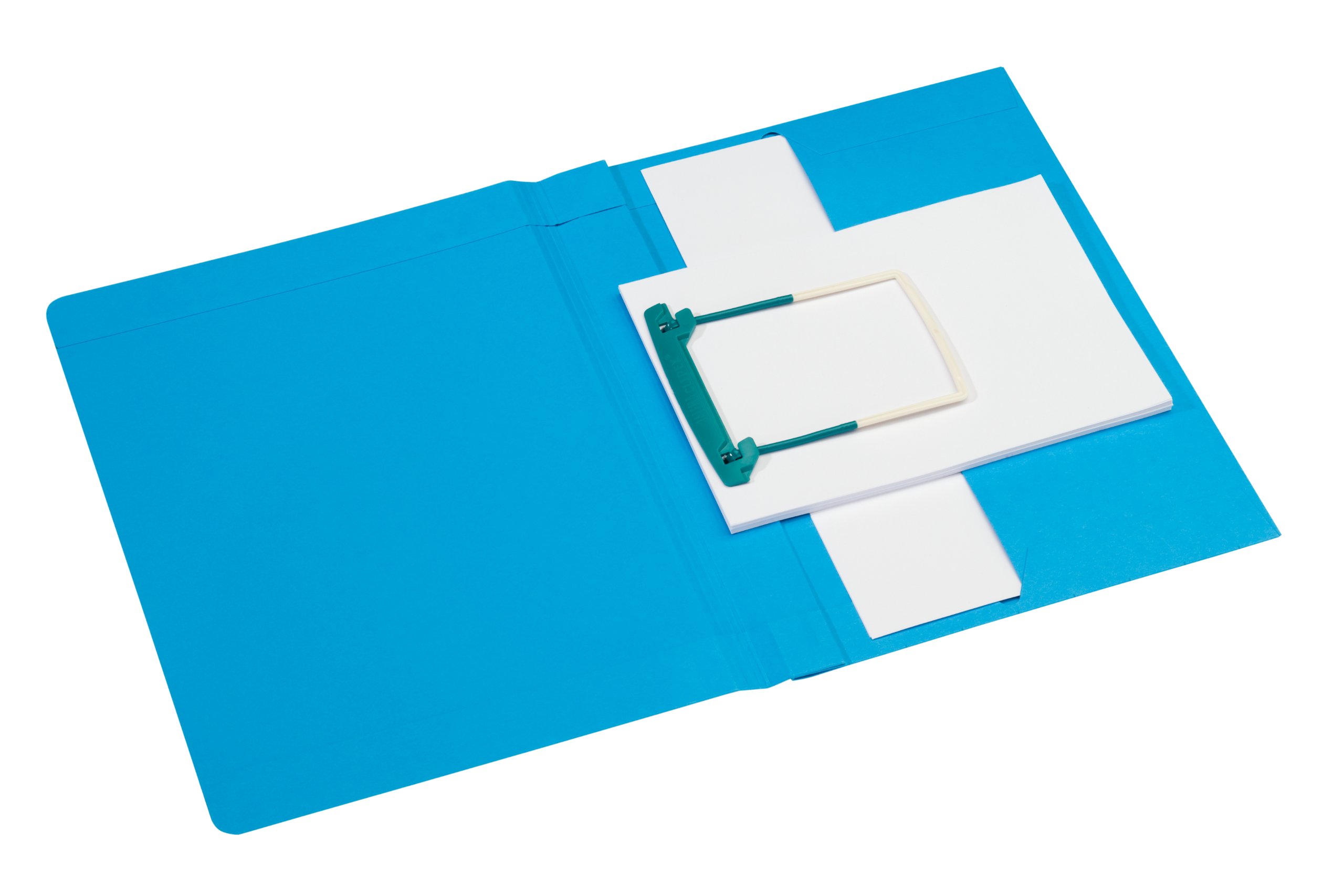 Djois Jalema Secolor Clipex Plus 3106302 Folder A4 Cardboard C2C Clip Binding for Long-Term Archiving Pack of 10 Blue