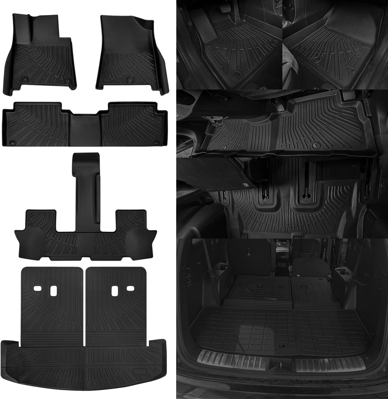 Amazon.com: NQOQN Floor Mats Fit for 2024 2025 Hyundai Santa Fe Hybrid ...