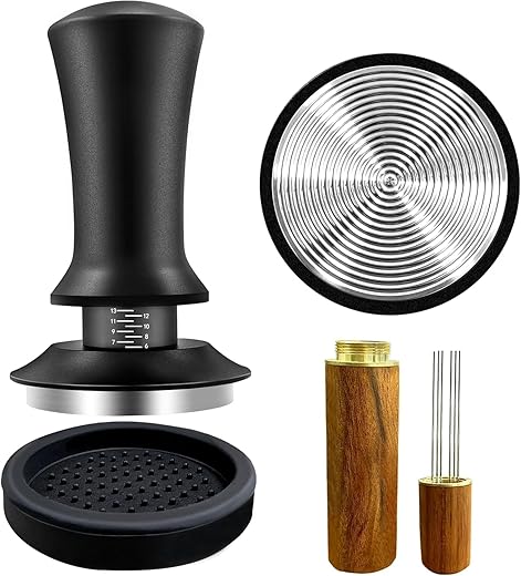 58mm JINHEC Espresso Tamper with WDT Tool & Silicone Mat