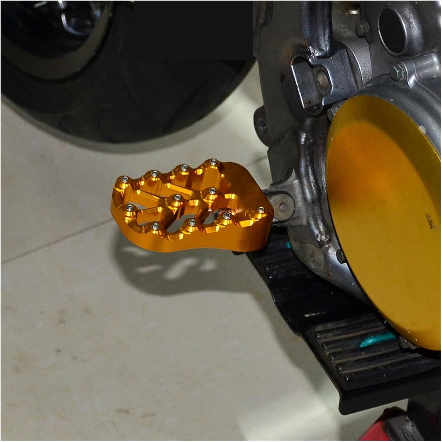 Motorcycle pedal Fit For DRZ400 DR-Z400 2000-2022 2021 2020 DR Z 400 Motorcycle Floor Boards Footrest Pedal Kit AluminumAnti Slip Pedal(Black)