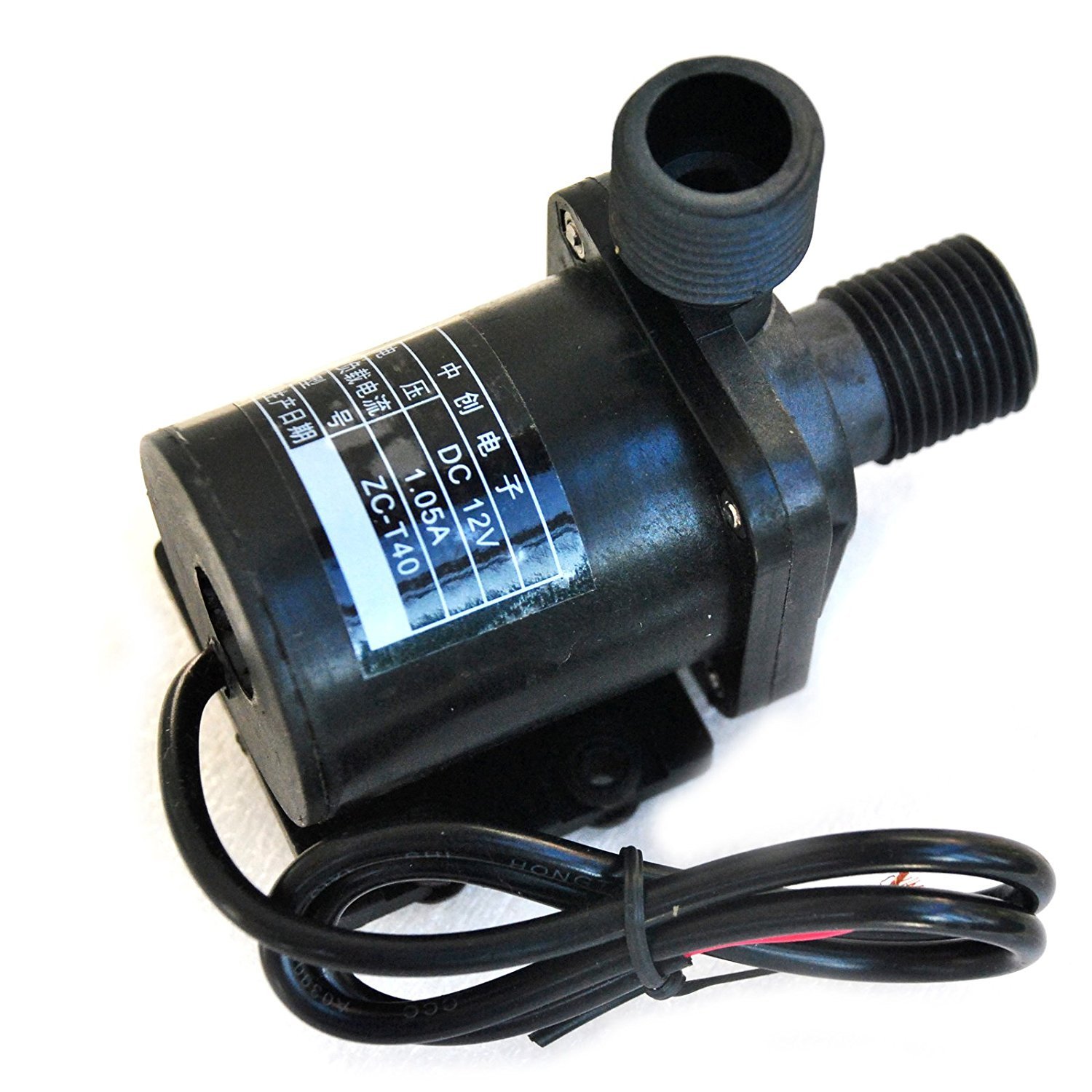 Amazon | 12V DC ミニブラシレス磁気温水ポンプ 高温100度 C ZC T40