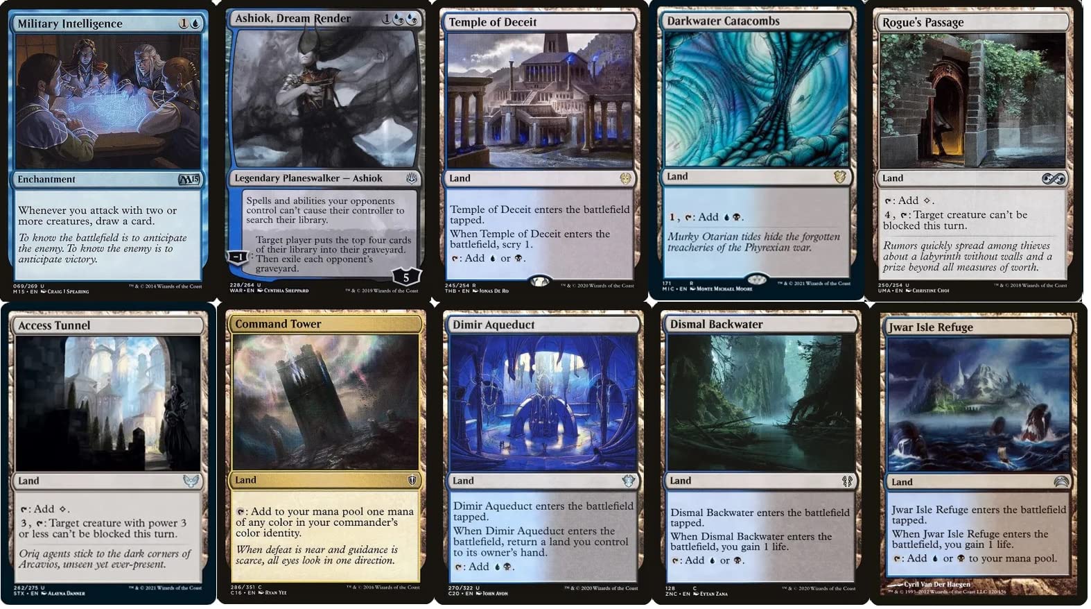 Amazon.com: Elite Rogue Commander Deck - Anowon - Dimir - Black Blue - EDH  - 100 Card - Custom Magic The Gathering Deck