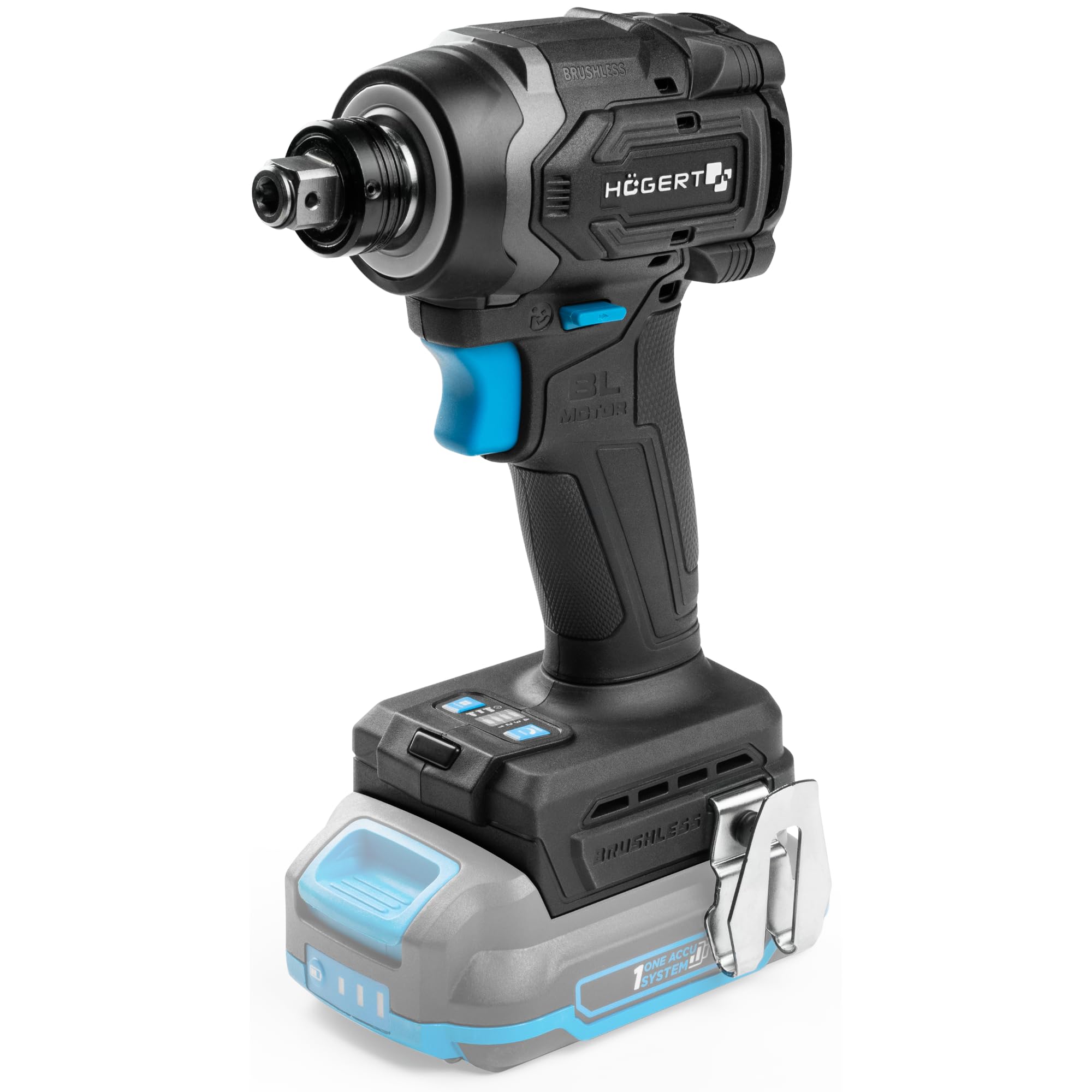HÖGERT TECHNIK Akumulatorowa wkrętarka udarowa 18 V, 230 Nm, bezszczotkowy wkrętarka udarowa 2 w 1, 1/4 HEX 1/2