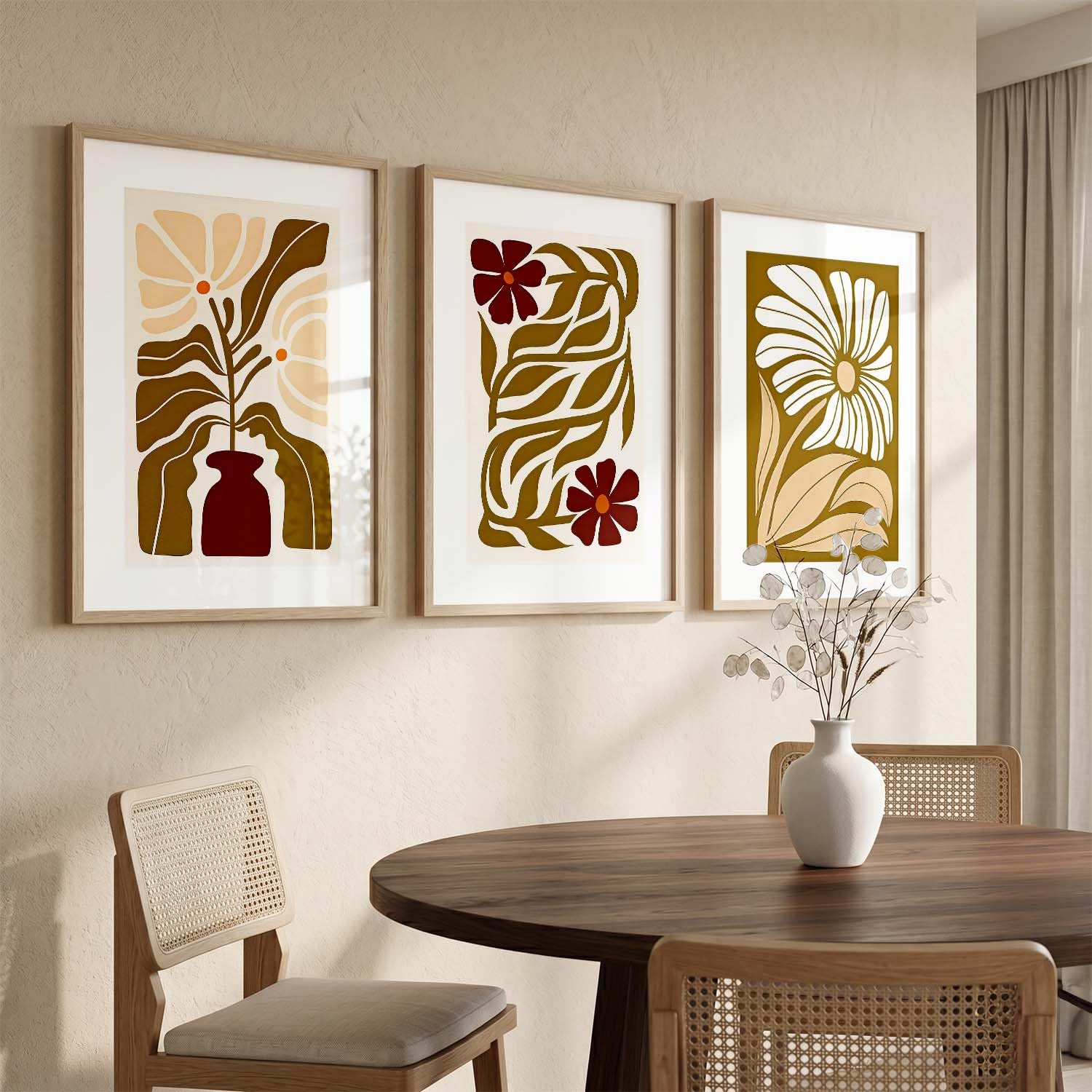 Minimalist Boho Wall Art - Set of 3 Prints -14 Minimalist Boho Wall Art - Set of 3 Prints -14