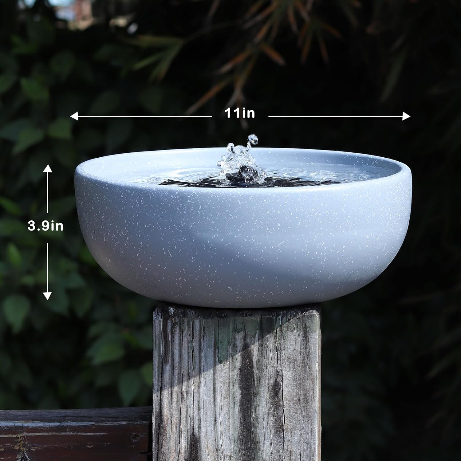 Solar Bird Bath,11.2" Solar Fountain birdbaths for Outdoors,Bird Baths Bubbler,for Garden Patio Terrace Decoration
