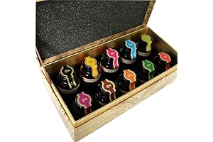 GC Calligraphy Pen Ink 10 Colors Fountain Dip Pen Ink Set Non-Carbon...