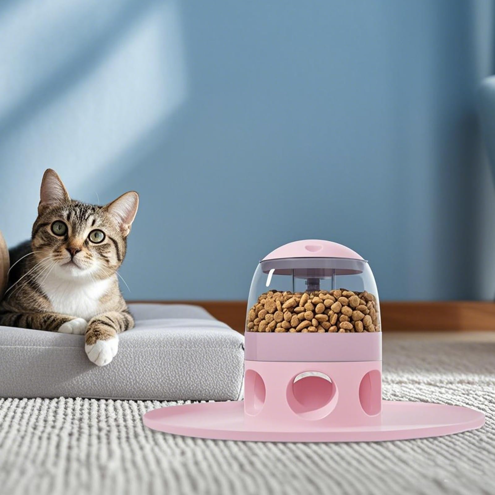 Giocattoli per Cani che Distribuiscono Snack - Giochi Interattivi con Cibo | per Cani,Dispenser Antiscivolo per Stimolazione Mentale e Addestramento - Quotidiano per Intrattenimento e
