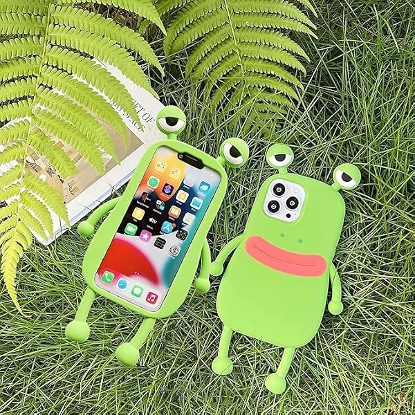 SGVAHY Cute Case for iPhone 17 Unique Kawaii Funny Cover Cartoon Frog Soft Silicone Rubber Shockproof Protective Case for Girls Women by SGVAHY - Image 6