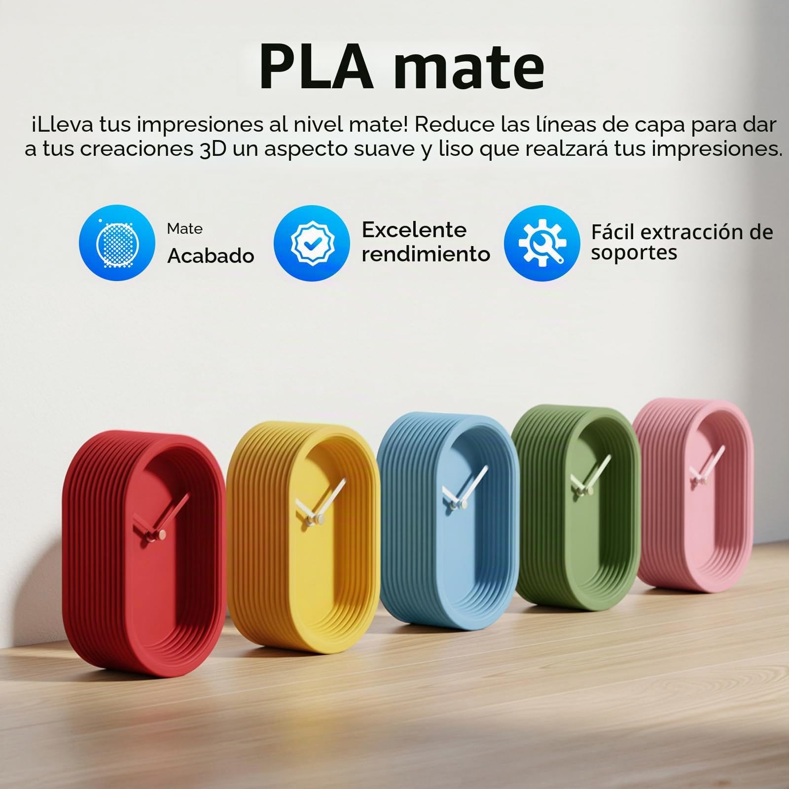 JAYO PLA Mate 1.75 mm Filamento 3D – Más Metros por Carrete: ~360 m en 1.1 kg (2.42 lbs), Precisión Dimensional ±0.03 mm, Enrollado Limpio, Sin Enredos, Color Rosa Mate para Impresoras 3D