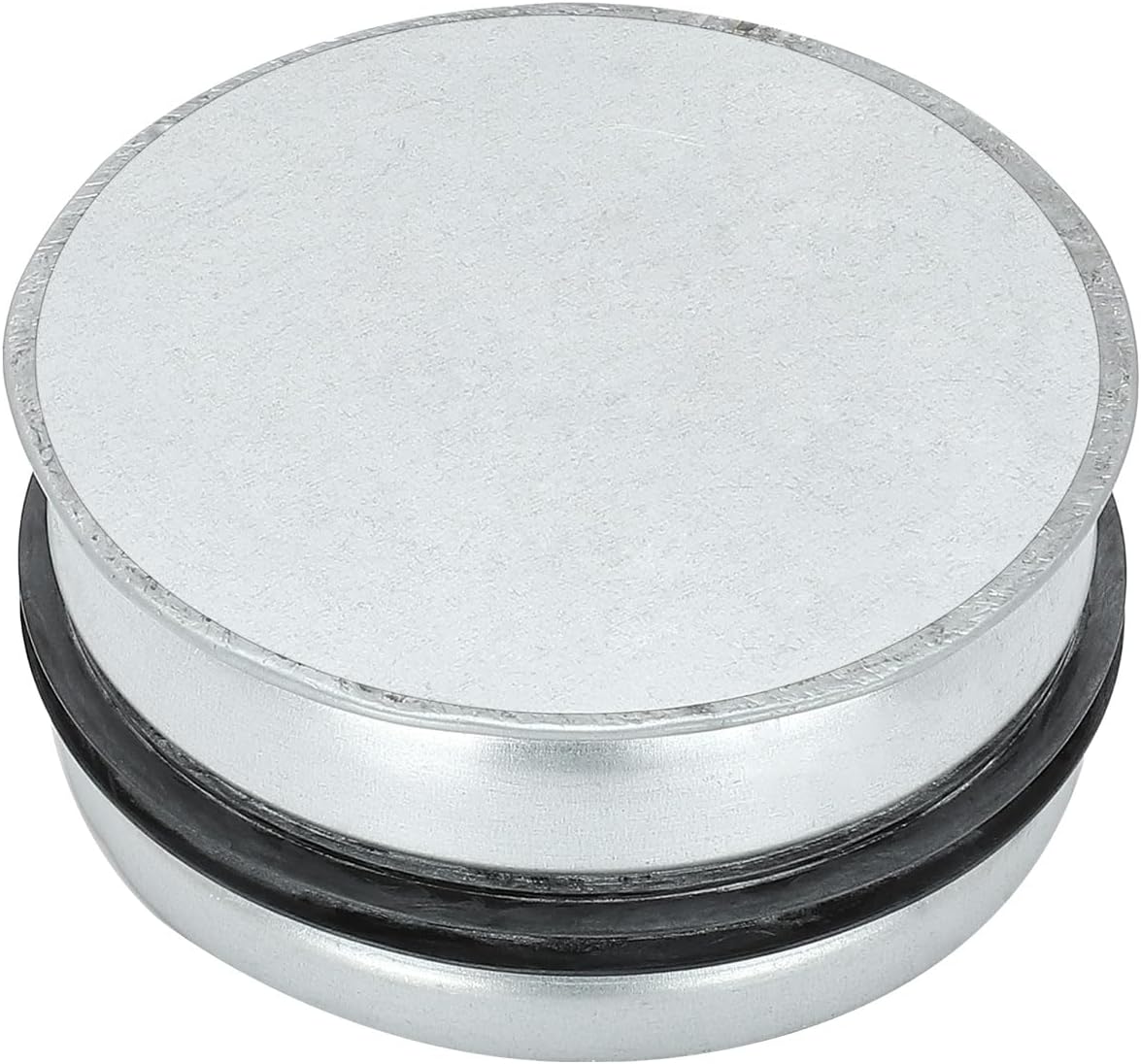 PATIKIL 4 Inch Metal Tee Cap, Galvanized Steel Duct End Cap Dry Vent Cover Ducting Sealing Tee Plug with Rubber Gasket for HVAC Systems Indoor and Outdoor Use