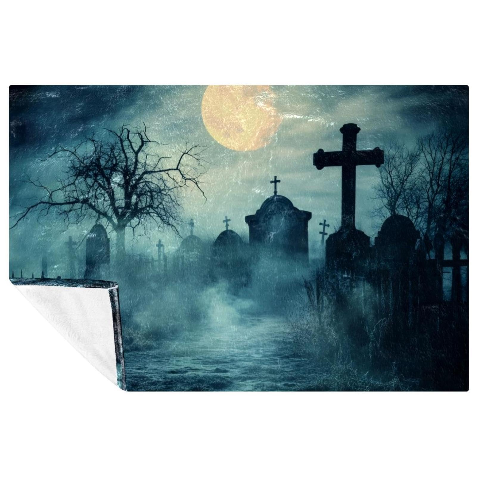 Couverture Halloween pour canapé et lit contre le froid plaid pique-nique