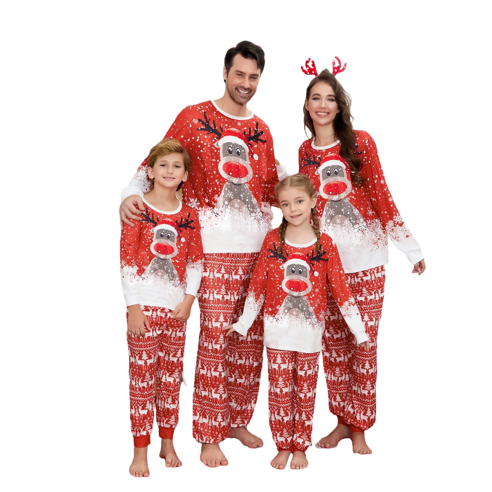Urkutoba Matching Family Pajamas Sets Christmas Pajama Christmas Family Pajamas Matching Sets Christmas Pjs for Family (sdj14-Baby, 18 M)
