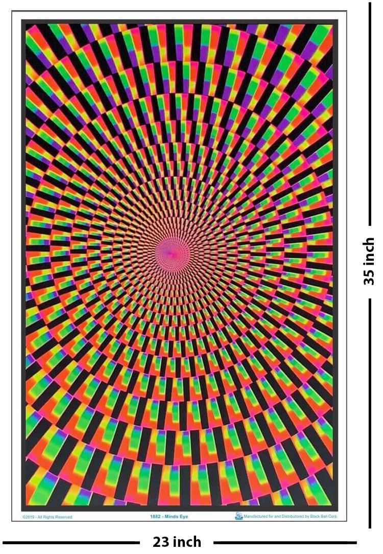 Amazon.com: Mind's Eye - Flocked - Blacklight Poster - 23