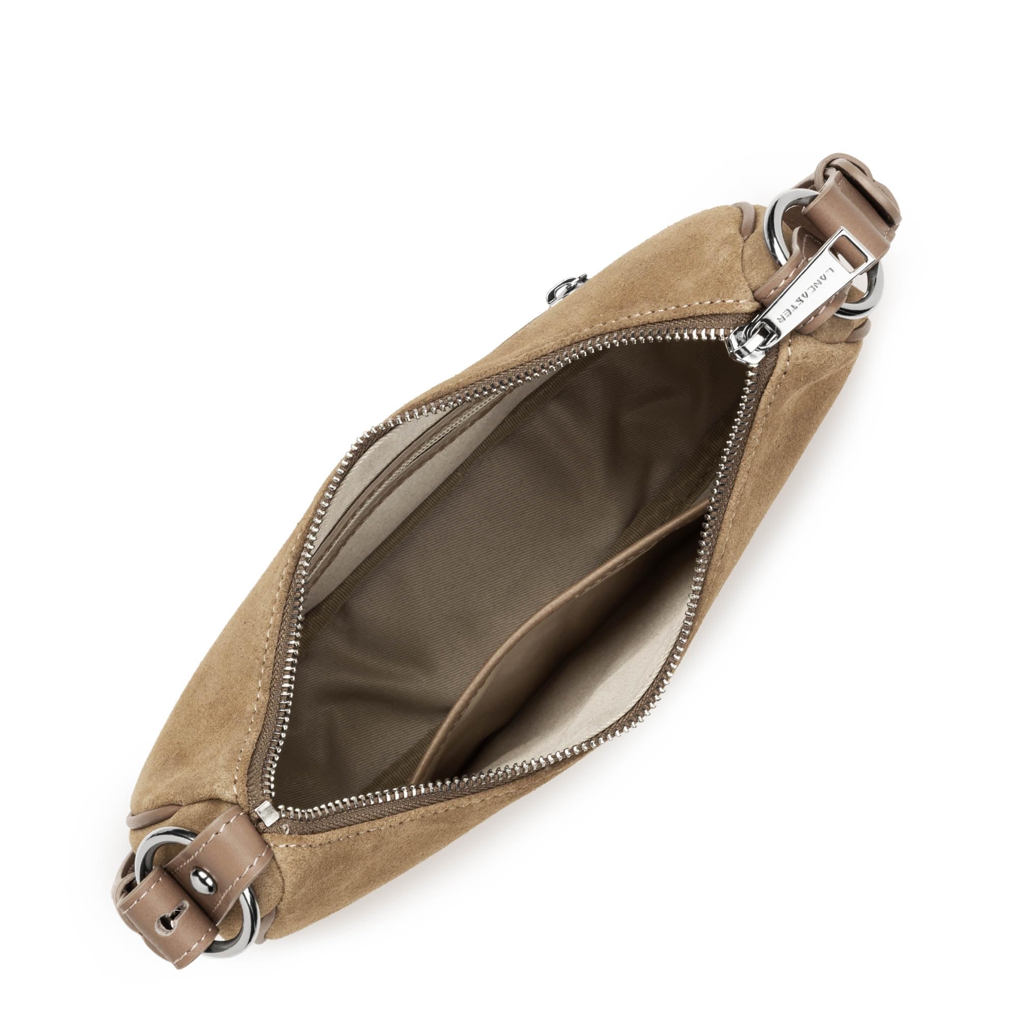 LANCASTER | Camoscio - Borsa piccola in pelle bovina effetto velluto sabbia
