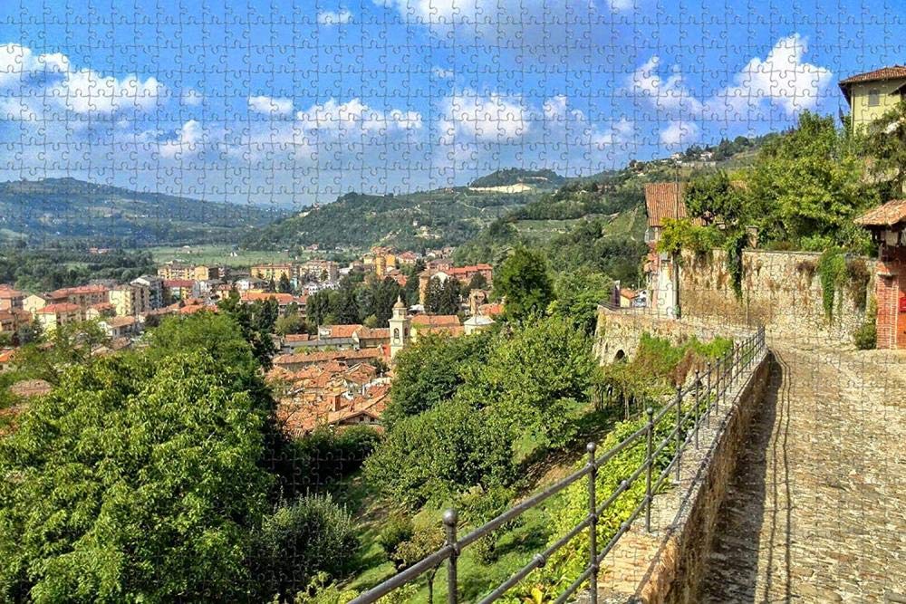 Italy Asti Jigsaw Puzzle for Adults 1000 Piece Wooden Jigsaw Puzzles for Adults