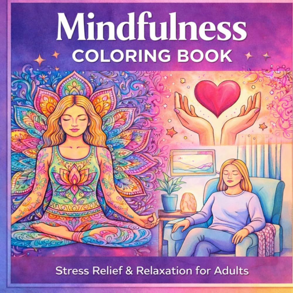 Mindfulness Coloring Book: Stress Relief & Relaxation