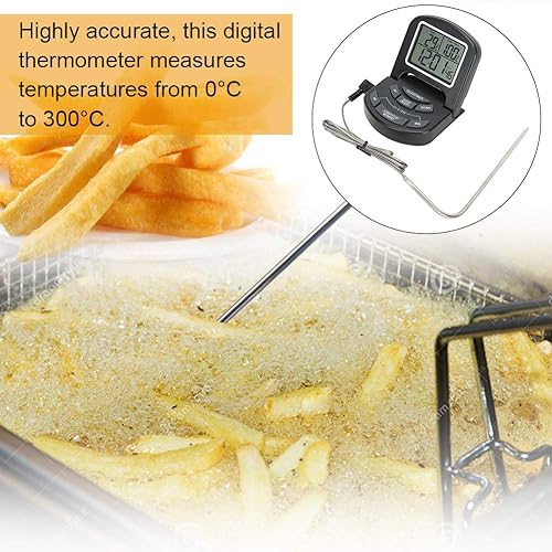 Miniatura 3 de Sonda digital de alta precisión temporizador de cocina para el hogar, termómetro digital de alimentos para carne, termómetro de cocina con