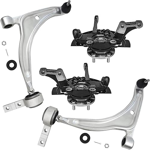 Miniatura 227 de Detroit Axle - Kit de suspensión frontal de 4 piezas para Chevrolet Aveo5 Aveo Pontiac G3 Wave Wave5 Suzuki Swift+, 2 brazos de control inferiores,