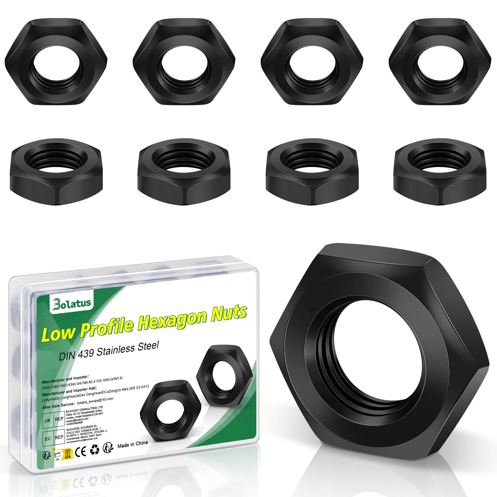 Moeren DIN 934 thermisch verzinkt M30 - 25 stuks