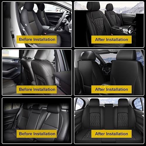 Miniatura 12 de AOMSAZTO Funda de asiento de coche personalizada para Chevrolet Cruze 2011 2012 2013 2014 2015 2016 2017 2018 2019 protector de cojín de asiento