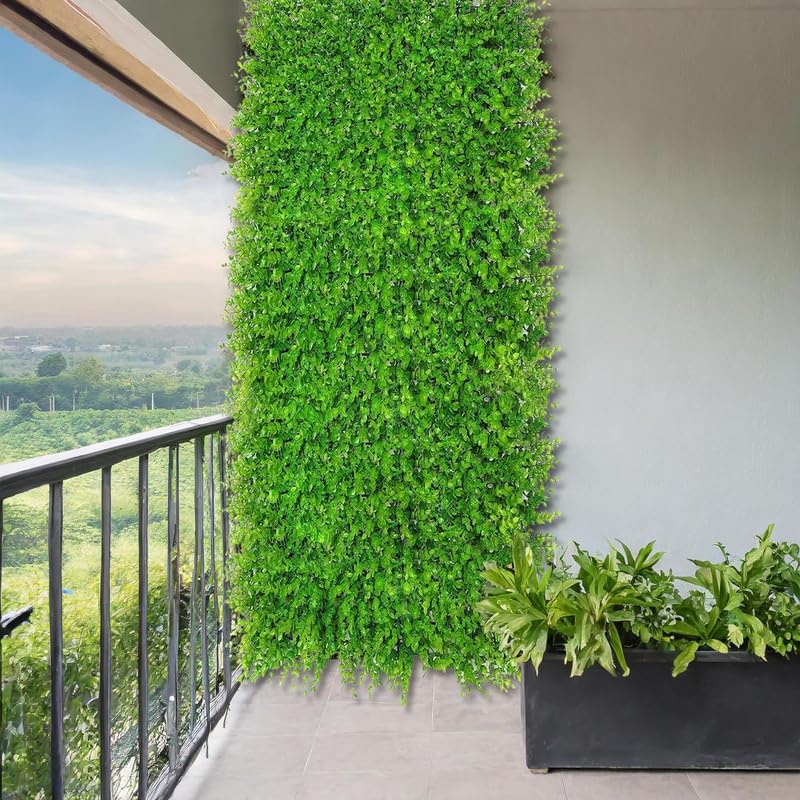 Image of Artificial Wall Grass for Home Decoration (6 Pcs), Grass Mat for Wall, Vertical Garden Artificial Plants (Green Light, 60cm X 40cm x 8cm, Pack of 6)