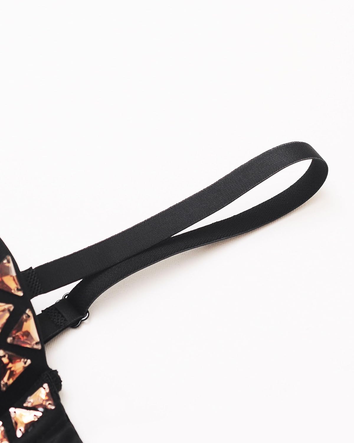 ROYAL SMEELA Rhinestone Corset Crop Top Women's Sexy Beaded Bustier Tops with Embellishments for Dance Stage Party Gold - Image 6