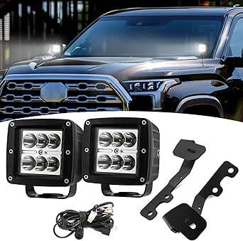 Wsays Hood Hinge LED Light Pod Mounting Brackets Auxiliary - View #5