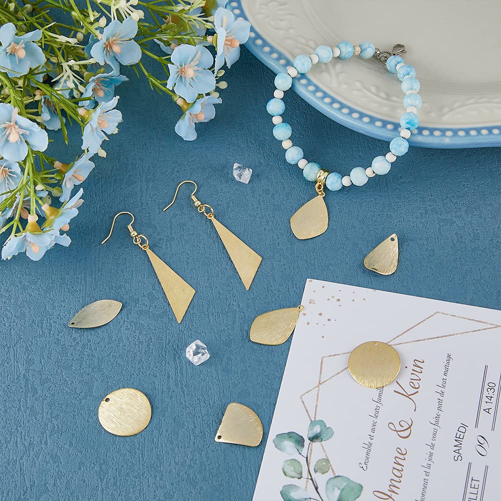 Lot De 60 Pendentifs Disque Laiton 15mm Pour Bijoux DIY - Plats, Dorés, Avec Anneaux De Saut Pour étiquetage