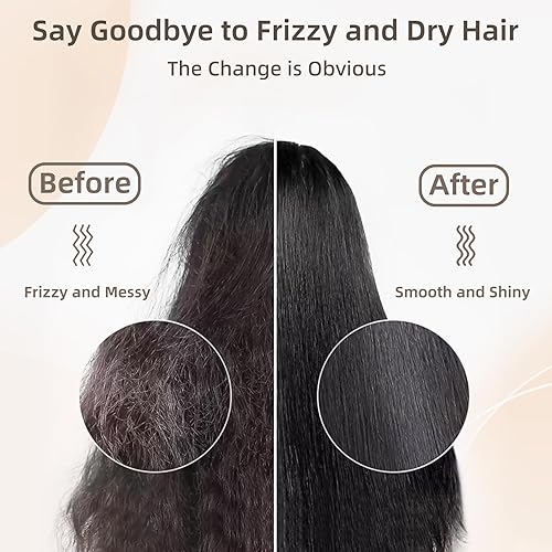 Miniatura 8 de Cepillo para alisar el cabello, cepillo iónico para alisar el cabello en casa, alisador de cabello para mujer, calentamiento rápido de 20 segundos,