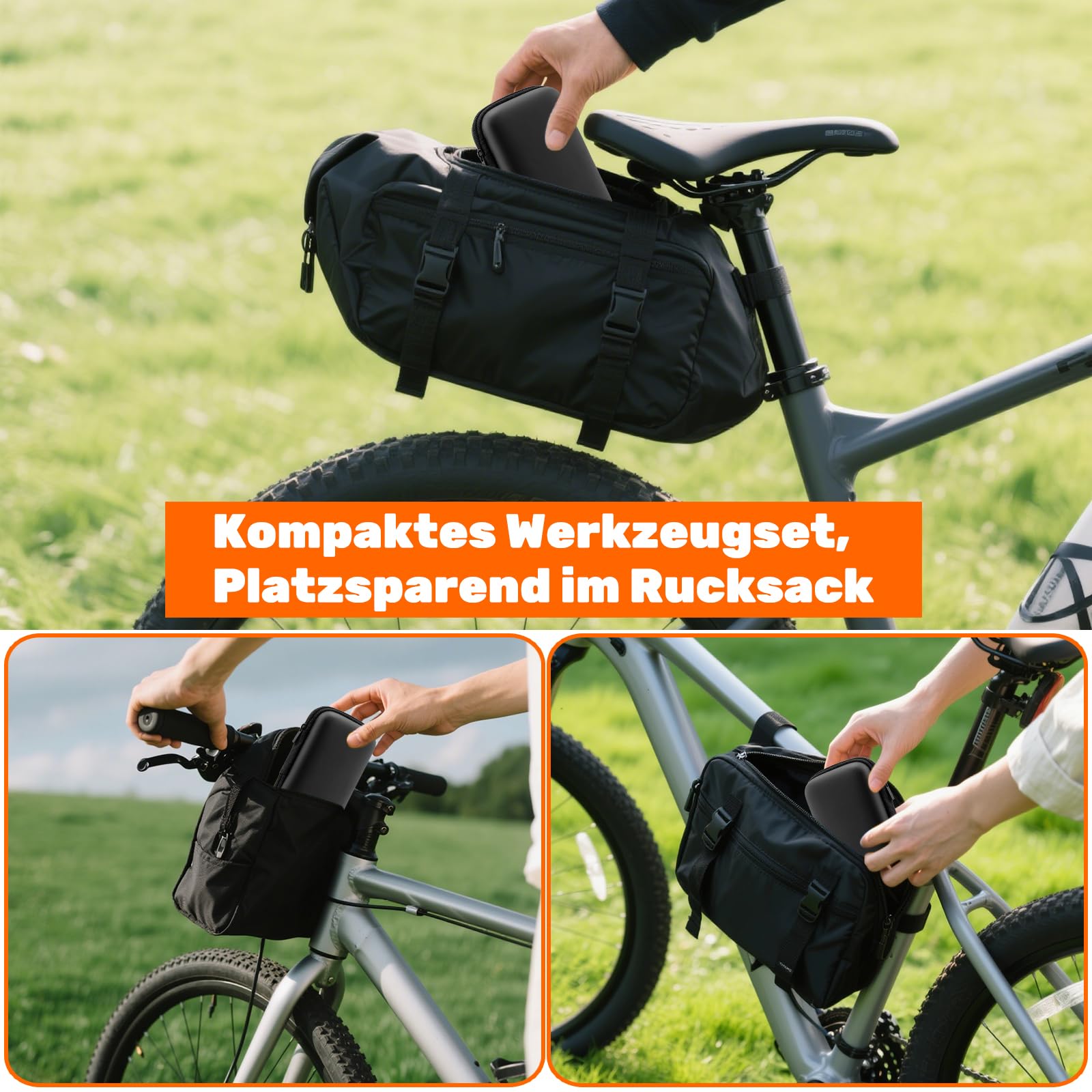 Zestaw nitów łańcuchowych do łańcucha rowerowego – szczypce i nitownica łańcucha, miernik łańcucha i napinacz łańcucha, narzędzie do 6-12 rzędów łańcucha rowerowego (zestaw naprawczy)