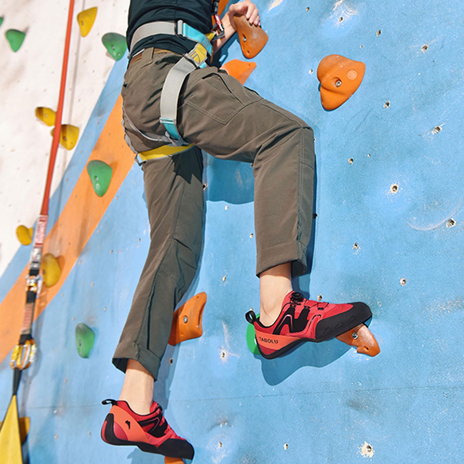 Scarpe da Arrampicata,Scarpette da Arrampicata,Scarpe da Arrampicata Gomma Antiscivolo Uomo,Scarpe Arrampicata Donna,Traspirante,Comode,per l'Arrampicata Indoor e Outdoor