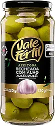 Vale Fértil Azeitona Verde Em Conserva Recheio Alho Vidro 130G