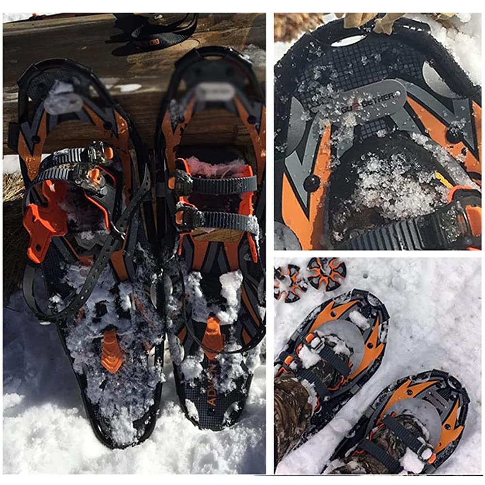 Racchette da Neve, Racchette da Neve in Alluminio con Bastoncini Regolabili e Borsa per Il Trasporto, Racchette da Neve per Terreni Leggeri, per Donna Uomo 21/25/30 Pollici Opzionale