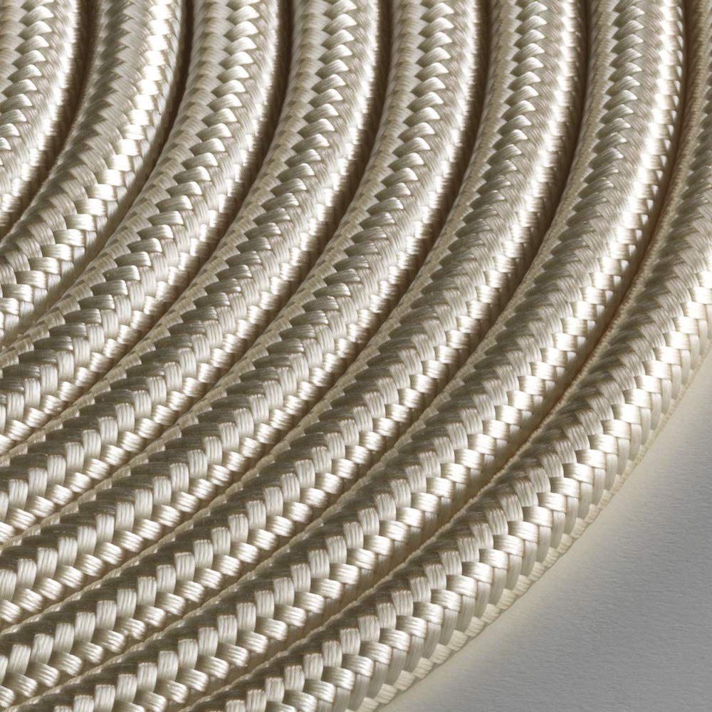 Klartext LUMIÈRE Textilkabel 3x0,75 Mm – Baumwolle, Taupe, 3 M Mit Erdkabel Für Individuelle Beleuchtung