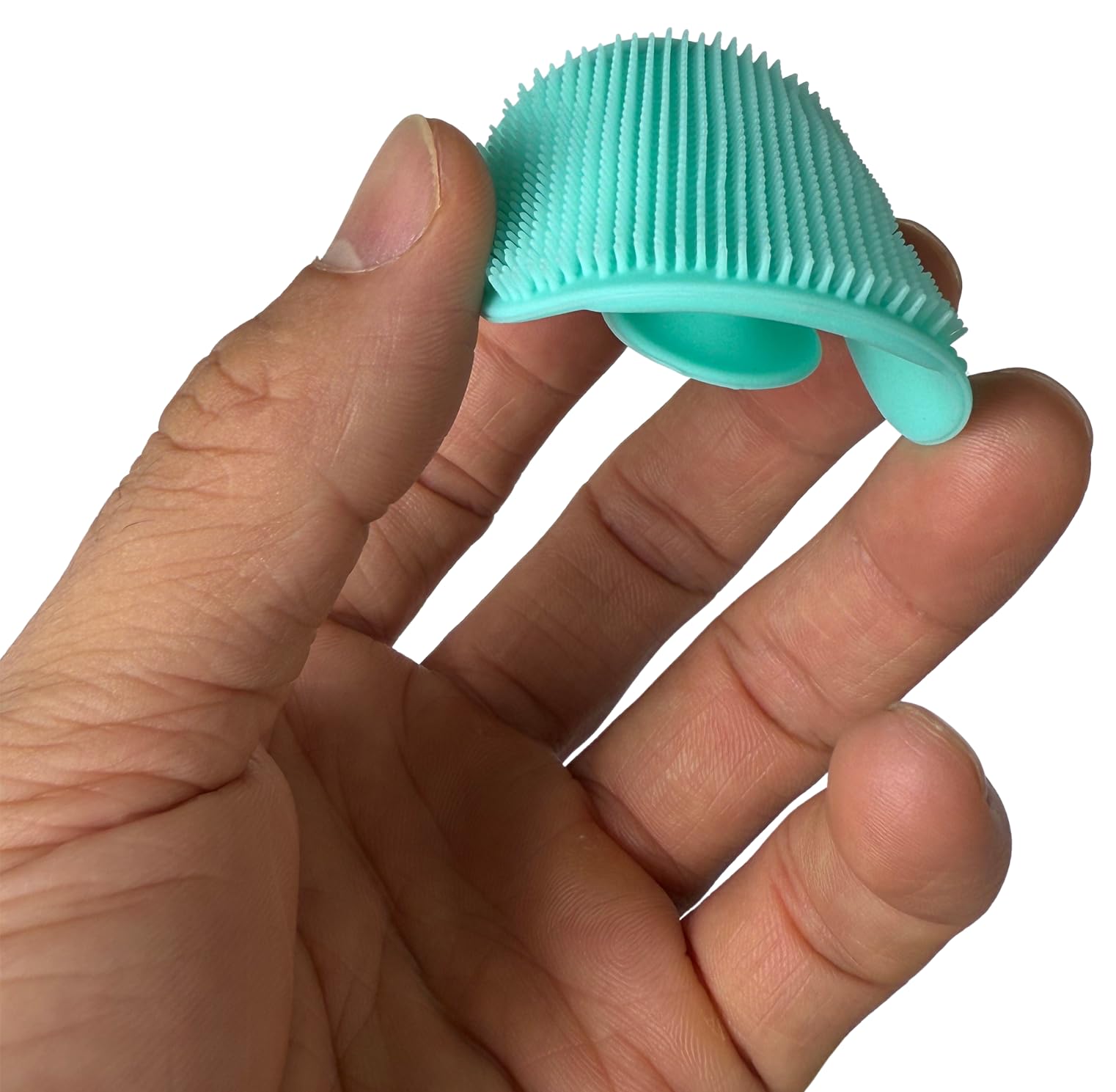 Brosse visage manuelle silicone et Brosse exfoliante pour adultes，Brosse de bain cuir chevelu bebe，Brosse de massage bebe，Brosse à bébé pour Cradle Cap，Brosse en silicone souple (Bleu+Rose+Vert)