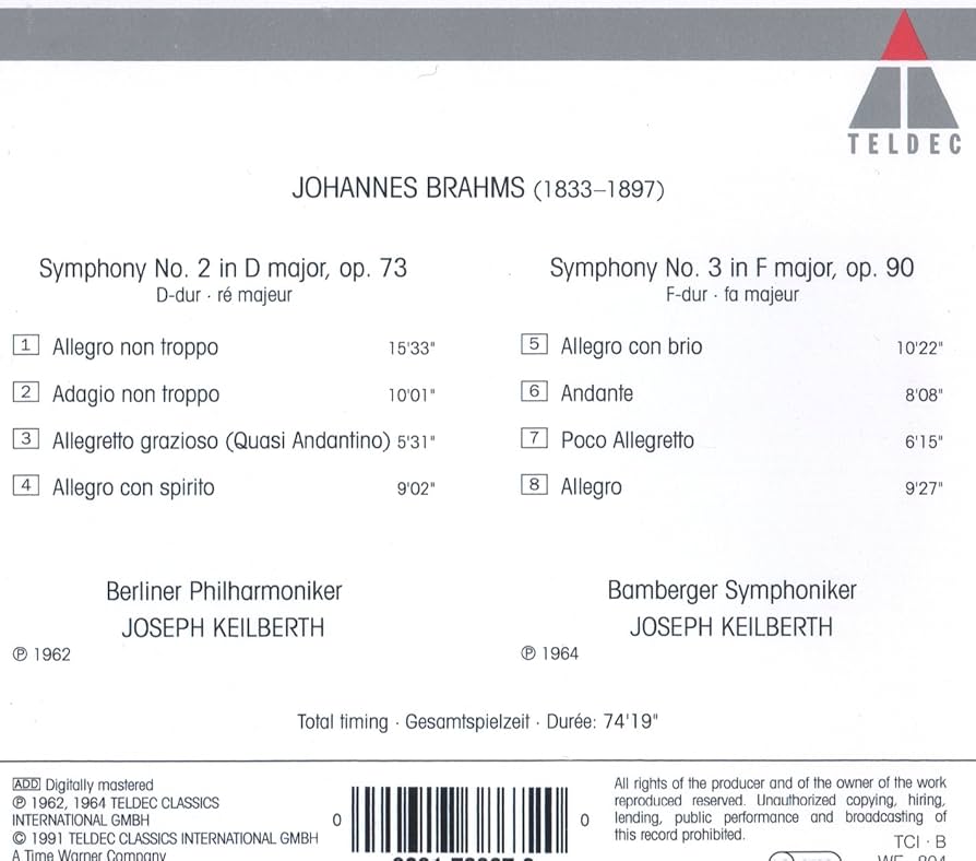 クラシック Brahms : Symphonies 2 & 3 Brahms: Symphonies Nos. 2 & 3, Tragic Overture | Warner Classics