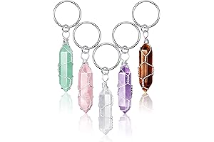 5 Pieces Crystal Key Chain: A Healing Harmony in Your Pocket