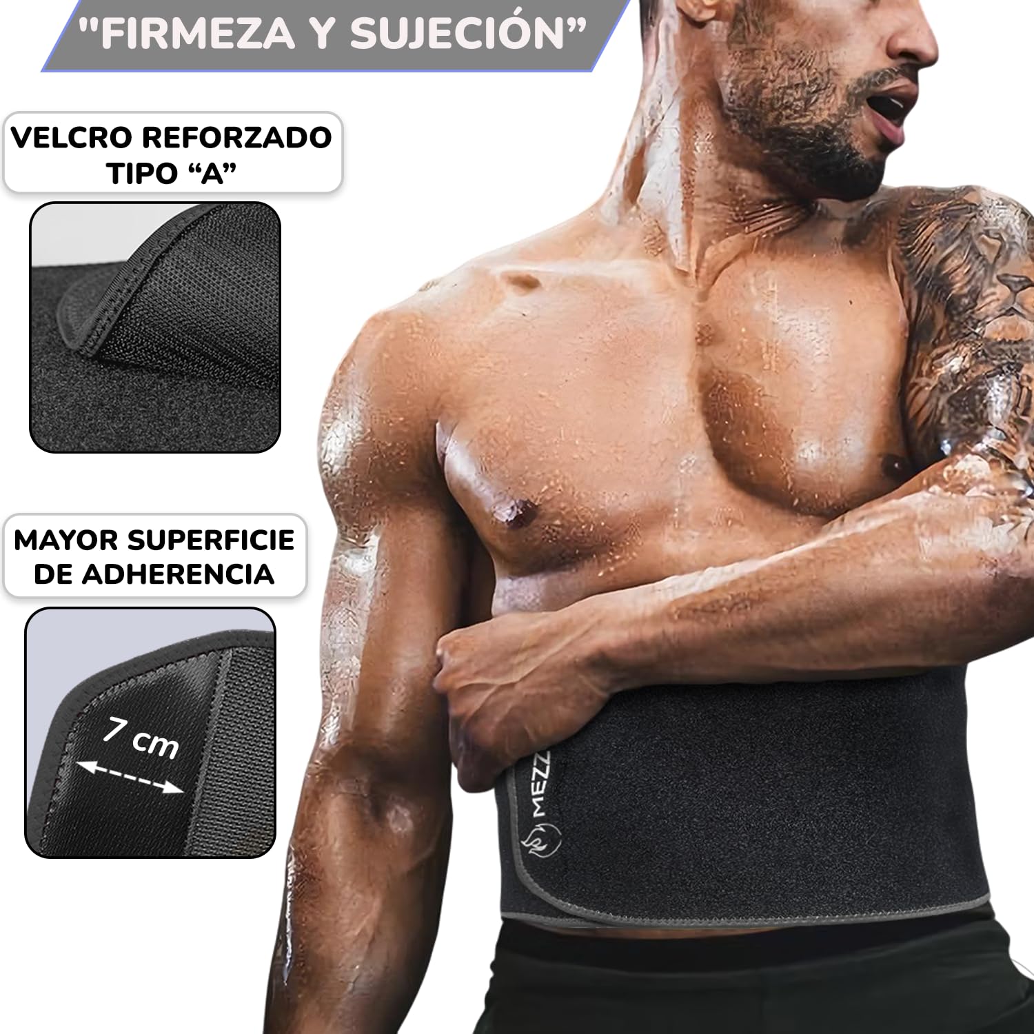 Ceinture de Sudation Homme et Femme Amincissante · Ceinture Ventre Plat Homme · Effet Sauna · Ceinture Abdominale en Néoprène Ajustable sans Latex ·