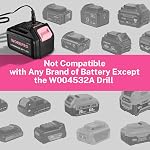 WORKPRO Replacement Charger Cord for Pink Cordless 20V Lithium-ion Drill Driver (W004532A)