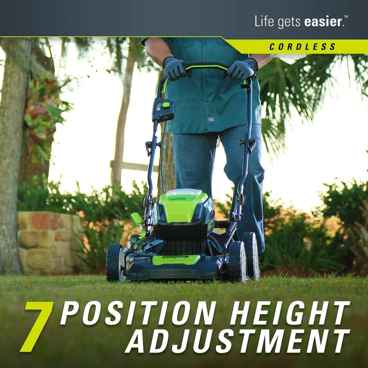 Greenworks Pro 80V 21-Inch 80V Push Lawn Mower, Tool Only