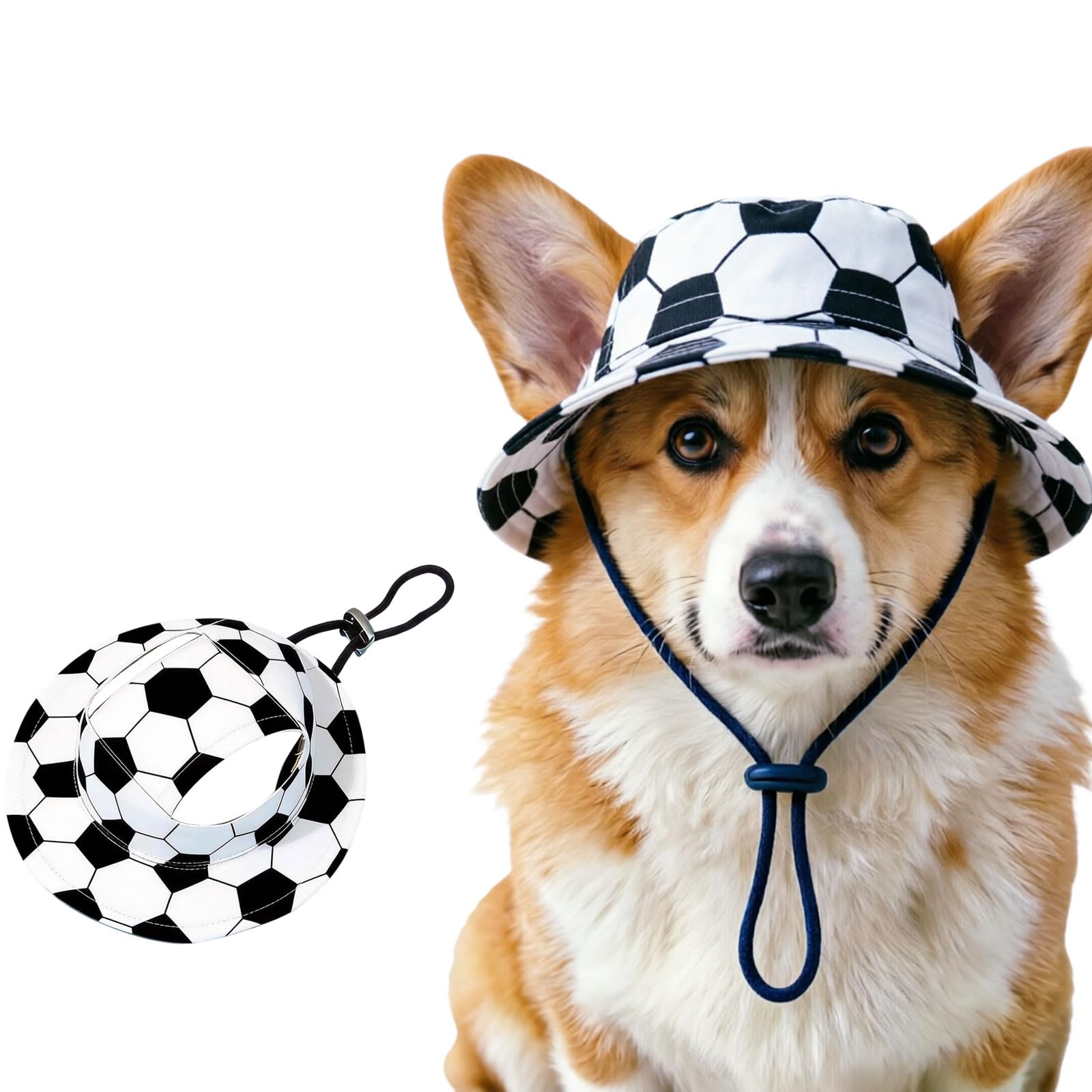 Outdoor Sun Hat for Pets, Cute Adjustable Dog Sun Hat with Ear Holes for Small Big Cats Dogs, Breathable Pet Bonnet for Beach Summer Walks Summer Beach Walking, Hiking & Daily Travel