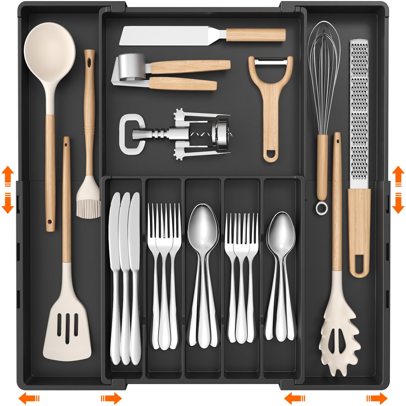 Lifewit Expandable Silverware Drawer Organizer
