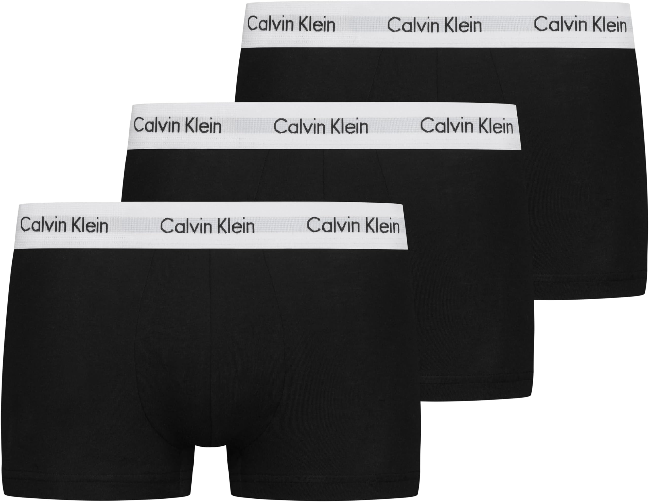 Men's 3 Pack Low Rise Trunks - Cotton Stretch Boxers