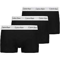 Calvin Klein Uomo Pantaloncini Boxer Vita Bassa Confezione da 3 Intimo, Nero (Black), L