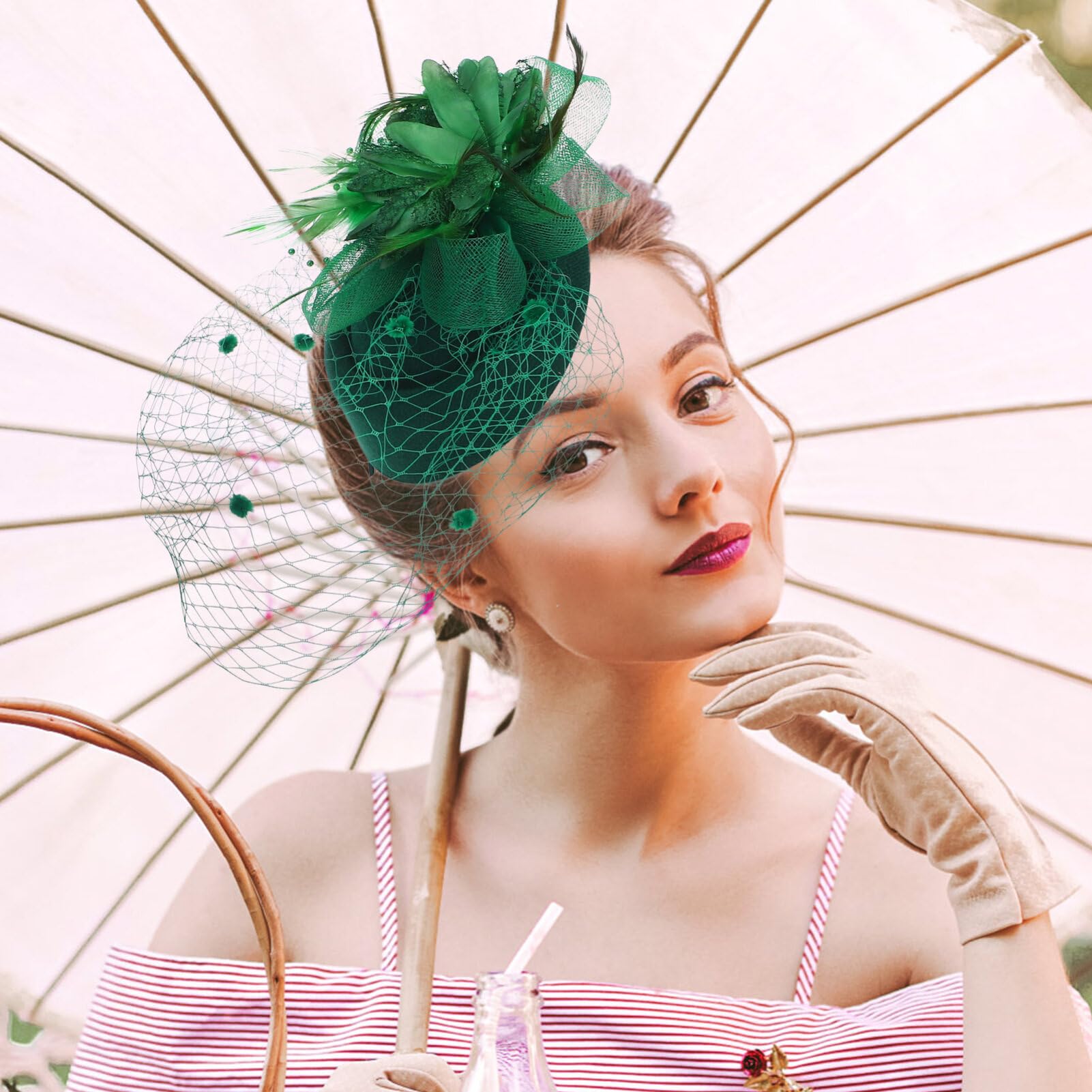 Healeved Tea Party Hats for Women Fascinators Hat Cocktail  display picture 1
