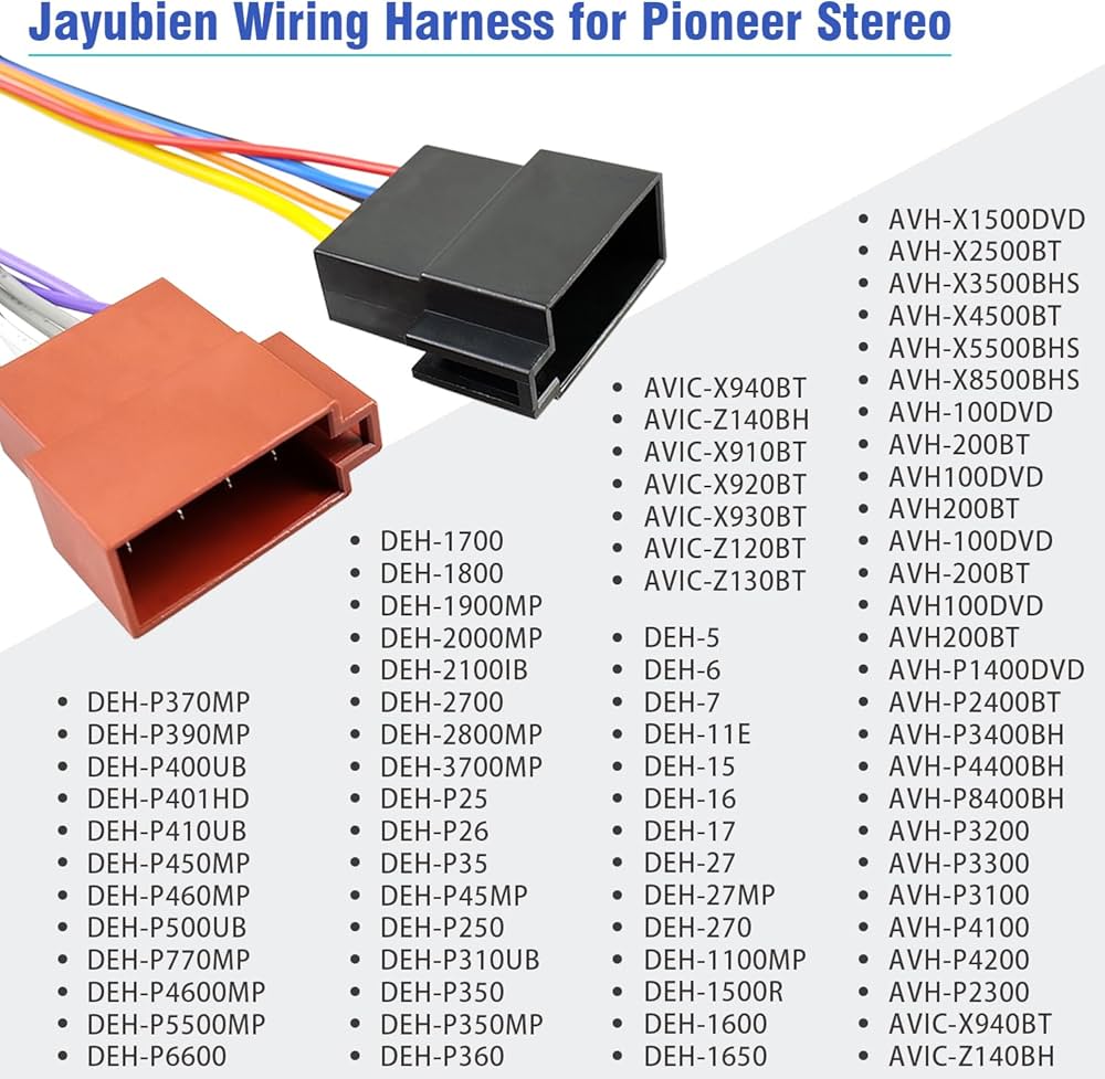 Amazon.co.jp: Jayubien ラジオ配線ハーネスアダプター Amazon.co.jp: Jayubien ラジオ配線ハーネスアダプター