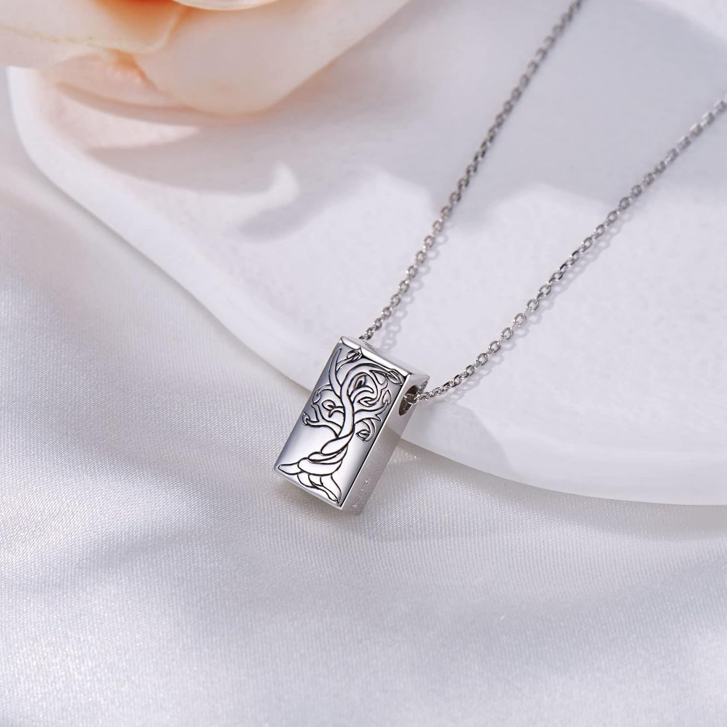 TYSO Tree of Life Urn Necklace for Ashes - Honoring Your Beloved with Cremation Jewelry Keepsake - Image 3