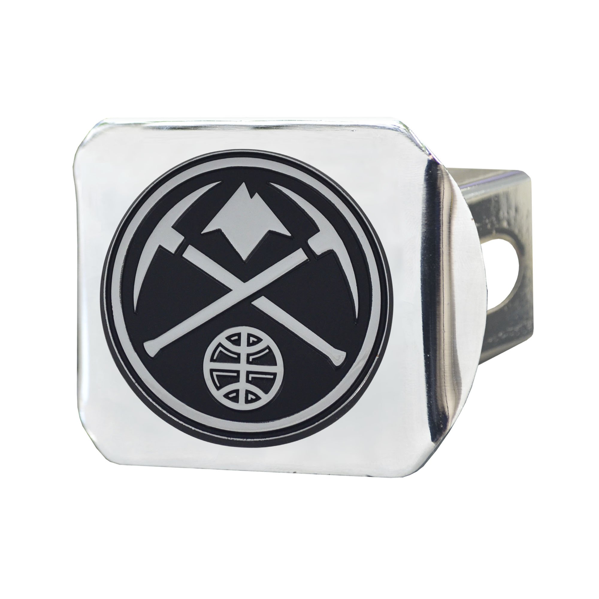 FANMATS 17588 NBA - Denver Nuggets Hitch Cover, Black, 3.4